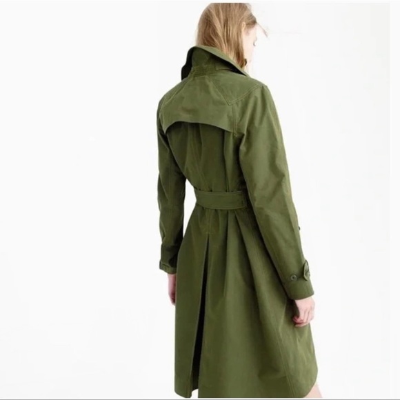 Aj Contrast Belted Trench Coat Jacket
